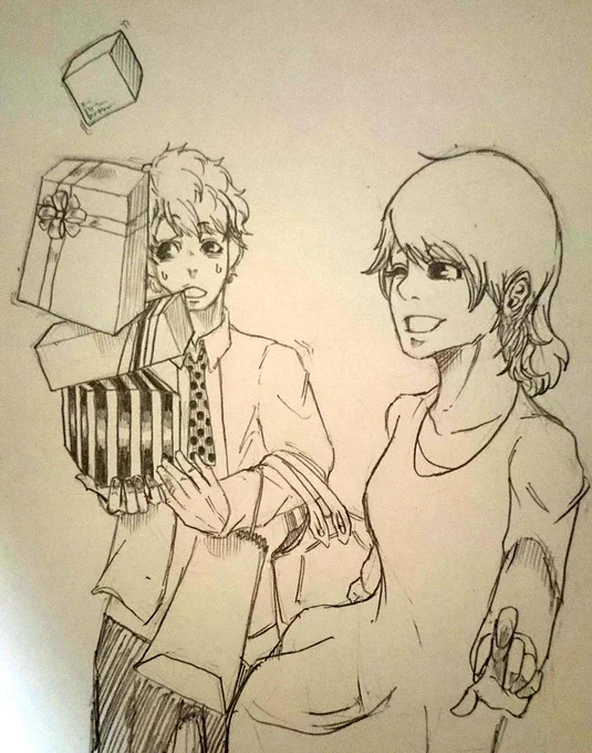 あれが欲しいこれが欲しい
わがままな君に見とれてる
#なんでもねだり
#落書き 