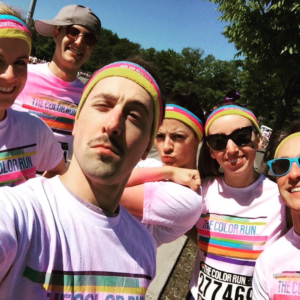 BSlaybs's tweet photo. Post Pink Station! @
#weshine #happiest5k #colorrun #happy #teamshredtherainbow http://t.co/Oxj16rEg9n