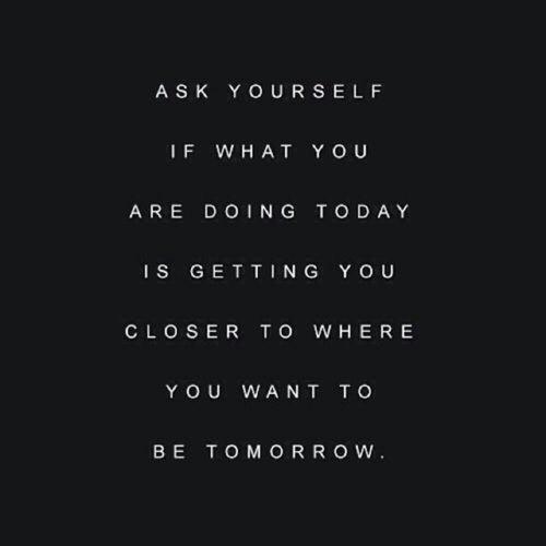 Where do you want to be tomorrow?