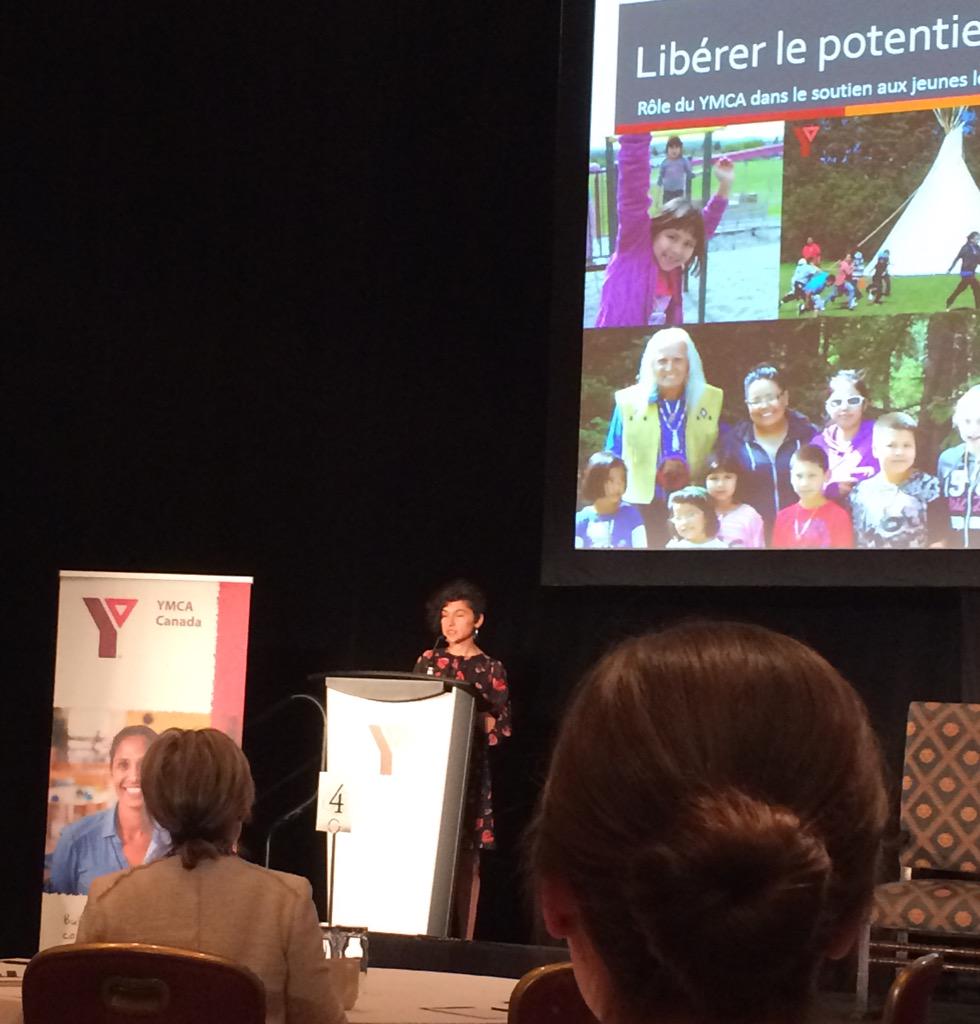aldeli_ar's tweet photo. #YMCAagm with @Jboldlygo speaks of challenges faced by Indigenous youth + resilience when lacking support. #4Rs http://t.co/KYmvwCJwLg