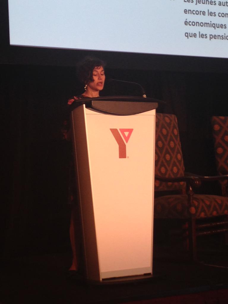 YMCA_Canada's tweet photo. .@Jboldlygo from the 4Rs Youth Movement speaks on how YMCA can support young leaders as agents of change #YMCAagm http://t.co/PKBcWK2EhF