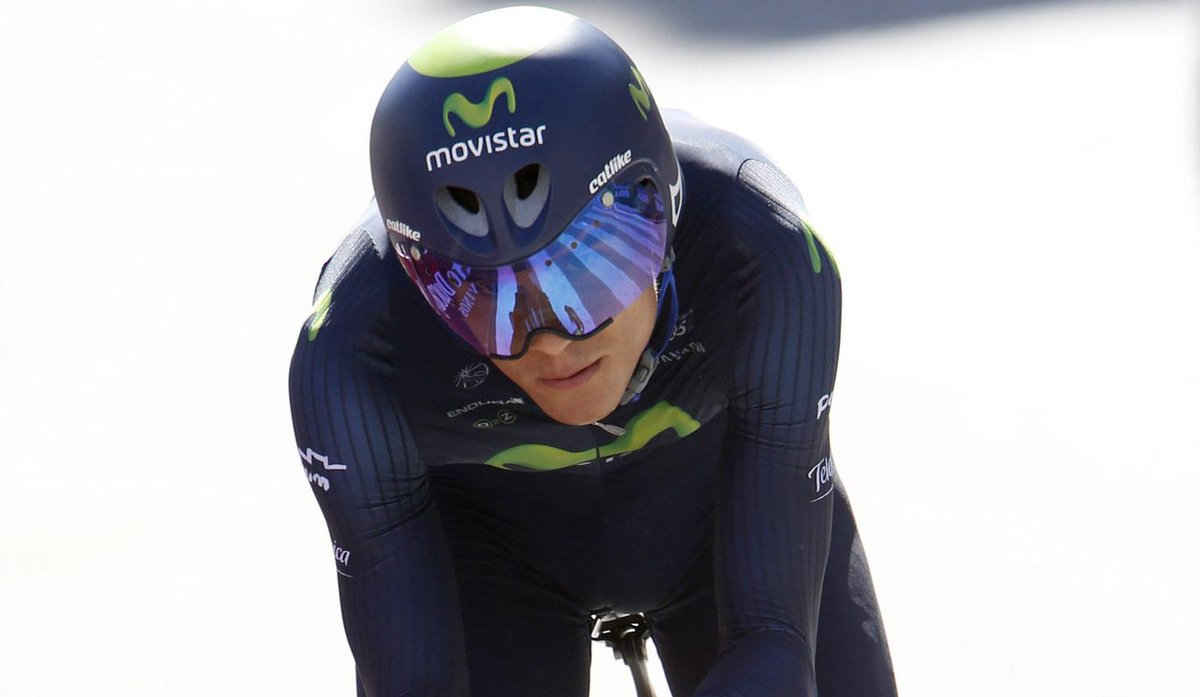 Movistar_Team's tweet photo. Momento histórico para el ciclismo latinoamericano: @Andrey_Amador (CRC), ¡3º en la general del #Giro tras la CRI! http://t.co/QfpUWEuGMx