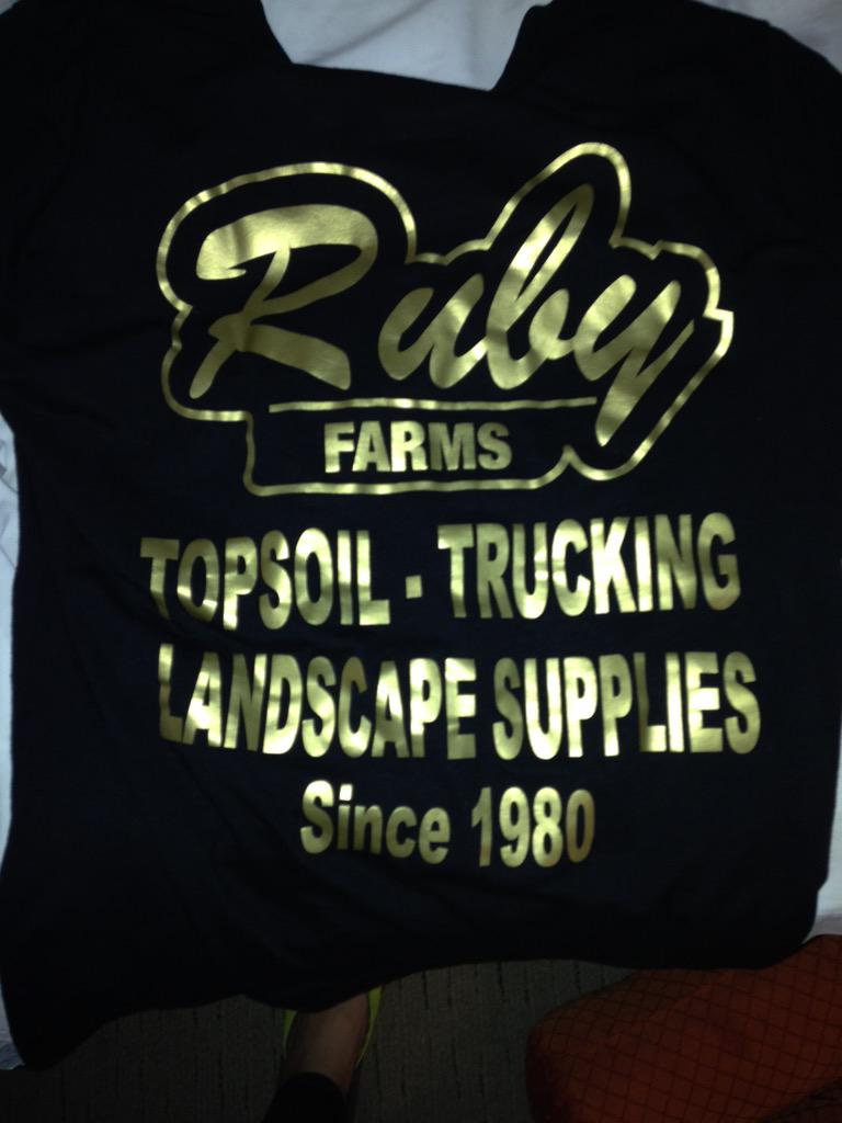 blurruby's tweet photo. You know it's real when you get an official #rubyfarms tarp @jacobruby54 http://t.co/LianChfSST