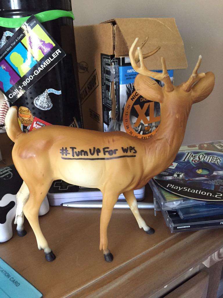WestpointSaints's tweet photo. We play at 4:30 at the Archway. The first person to stagedive during our set gets this deer http://t.co/69n2jWN8s5