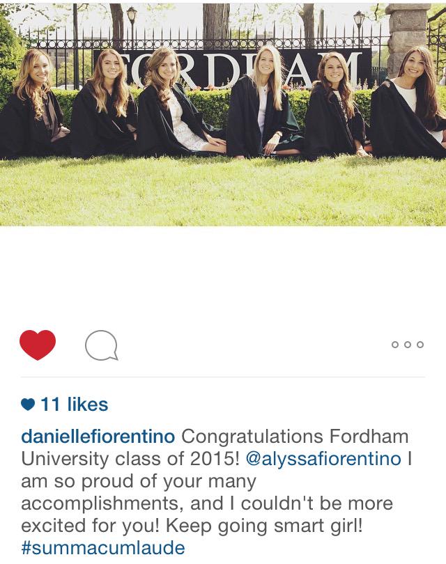 snfiorentino's tweet photo. .@lyss_fiorentino Congrats🎉 We're so proud of you! 😘 #Fordham2015 http://t.co/s0fhAnfEob
