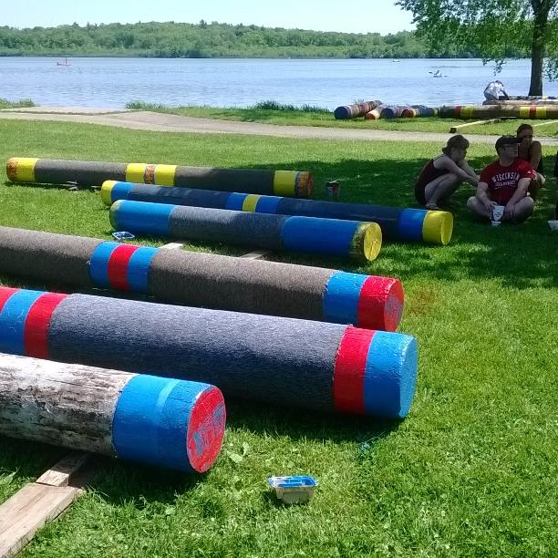 MadLogRolling's tweet photo. The logs are getting beautified for the 2015 log rolling season. http://t.co/wdMmaGUJHs