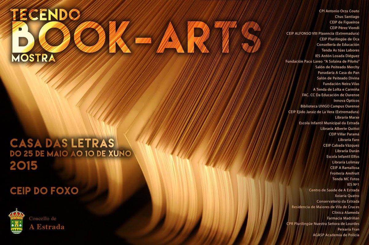 CATROGATOS_com's tweet photo. A mostra Book-Arts instálase o luns na Casa das Letras 
http://t.co/8Vh0AH023t http://t.co/0CAnzdn015