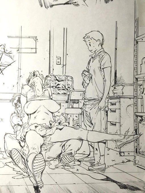 その3
マン研のときは絵をバラバラに描いてデータ上で
パズルのように組み立てていた。
最も効率が悪い方法。

以上 