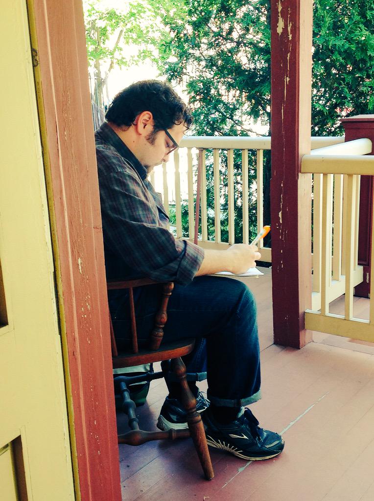 LatimerHouse's tweet photo. YOU can write a poem, too. #LightOnSound @NEAarts @hhtnyc #LatimerNOW Poetry Workshop at Lewis H.Latimer House Museum http://t.co/bruAcHYtXG
