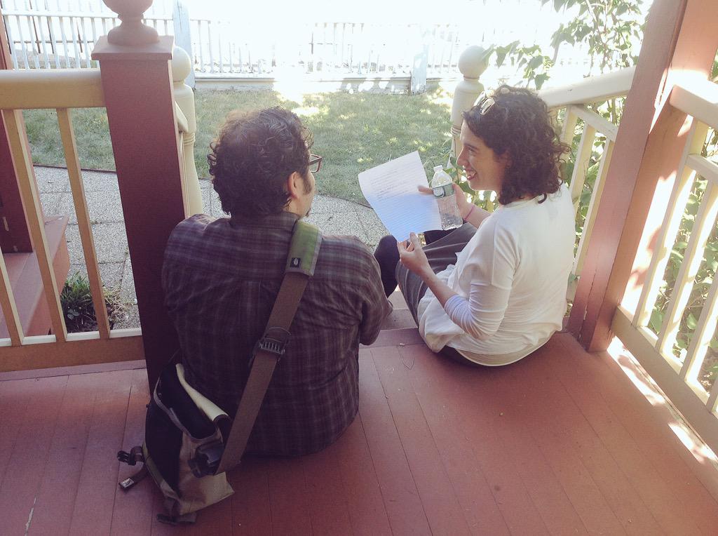LatimerHouse's tweet photo. YOU can write a poem, too. #LightOnSound @NEAarts @hhtnyc #LatimerNOW Poetry Workshop at Lewis H.Latimer House Museum http://t.co/bruAcHYtXG