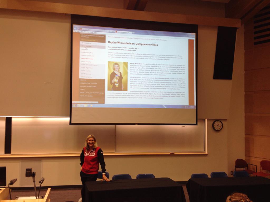 vania_w_chan's tweet photo. 4-time Olympic Hockey Gold Medalist Hayley Wickenheiser keynote!! #CC4STEM http://t.co/MgMvwImmxA