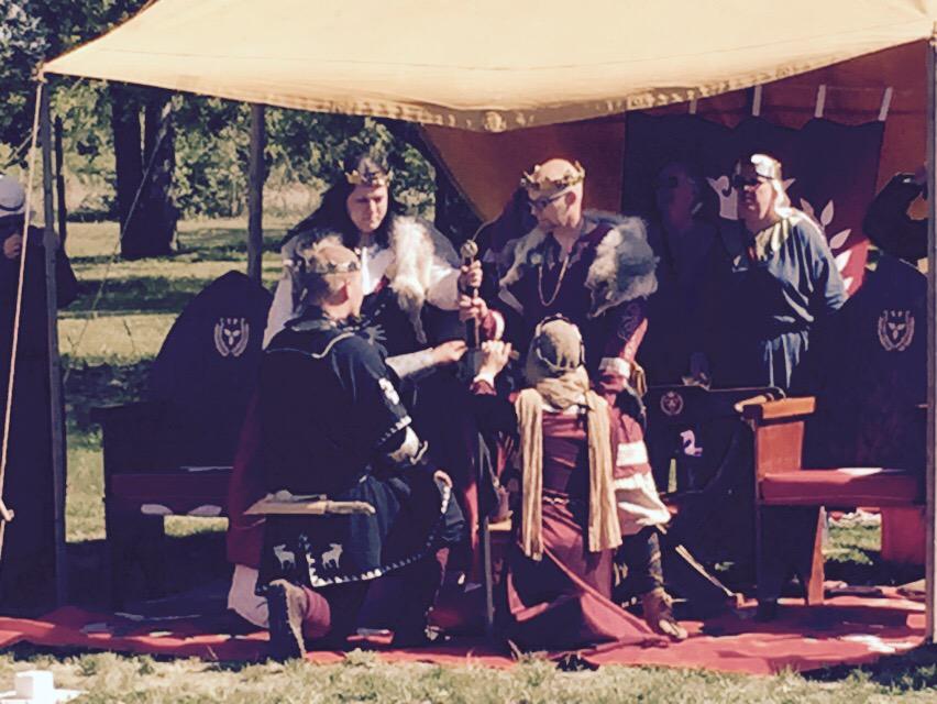 Ealdormere's tweet photo. WASSAIL TO THEIR HIGHNESSES! http://t.co/G356DRifkk