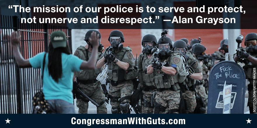 Alan Grayson tweets picture of 'Fuck the Police'