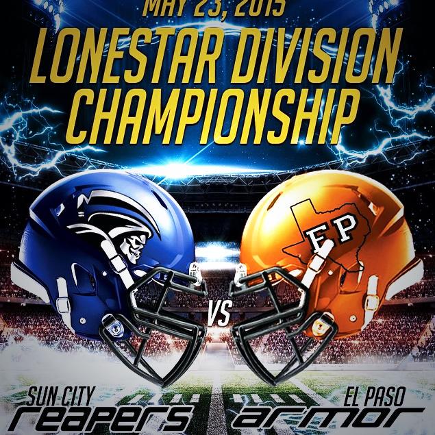 El_PasoArmor's tweet image. Division championship game! Tonight at Bowie HighSchool. Kickoff 6:30pm #EPArmor #EPFootball #BeatTheReapers