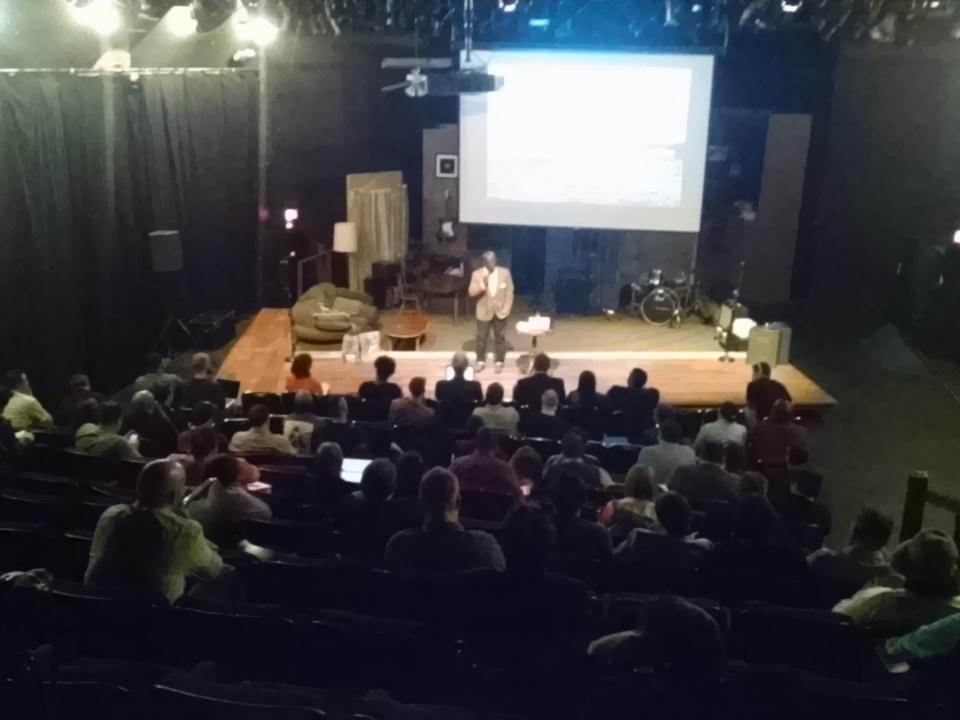 PodcastMidwest's tweet photo. That's @RossPR dropping knowledge bombs at #PMW15 ! http://t.co/Dn4RQ6gra6