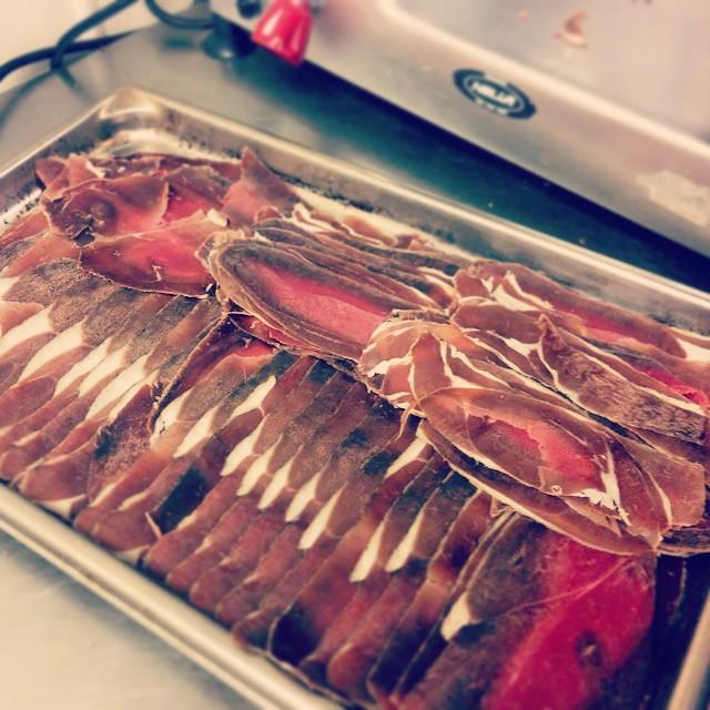 TheChefHuntsman's tweet image. Venison Leg prosciutto..... Now! Delicious!