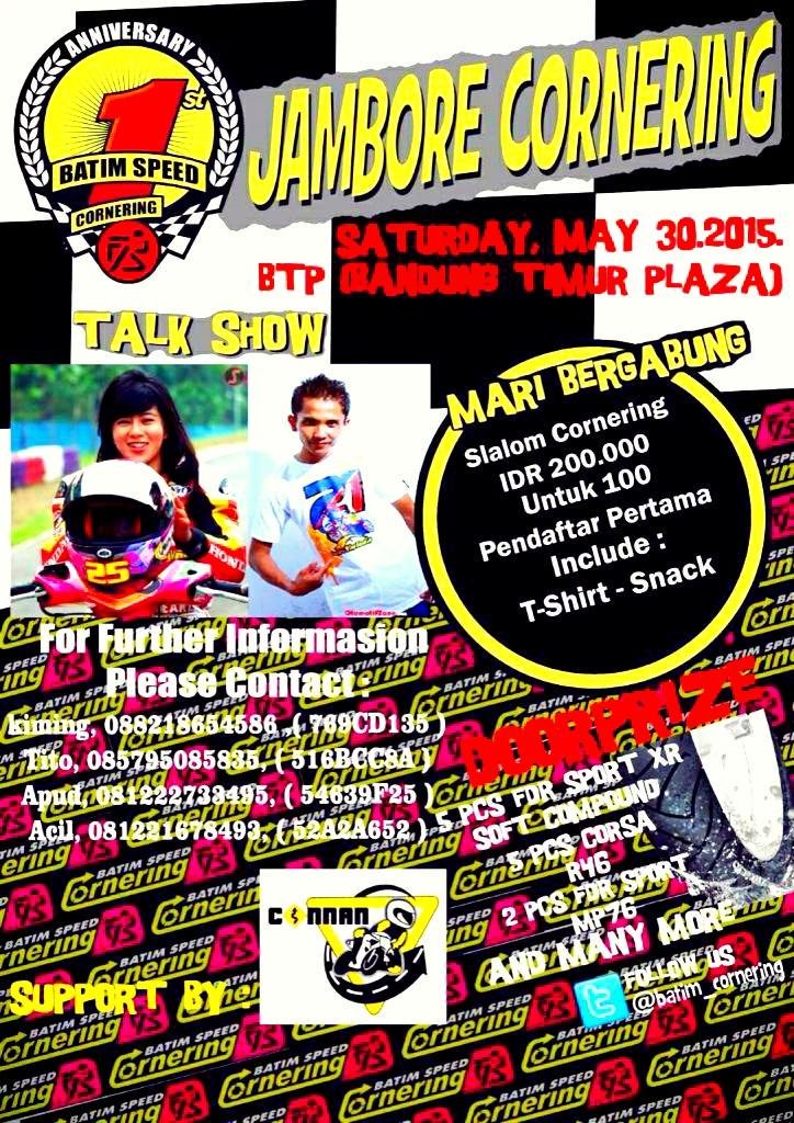 Yang belum ngerti apa itu slalom cornering ?ayo dateng sore ini jam 3 ke BTP ada free pratice nya lohhh
