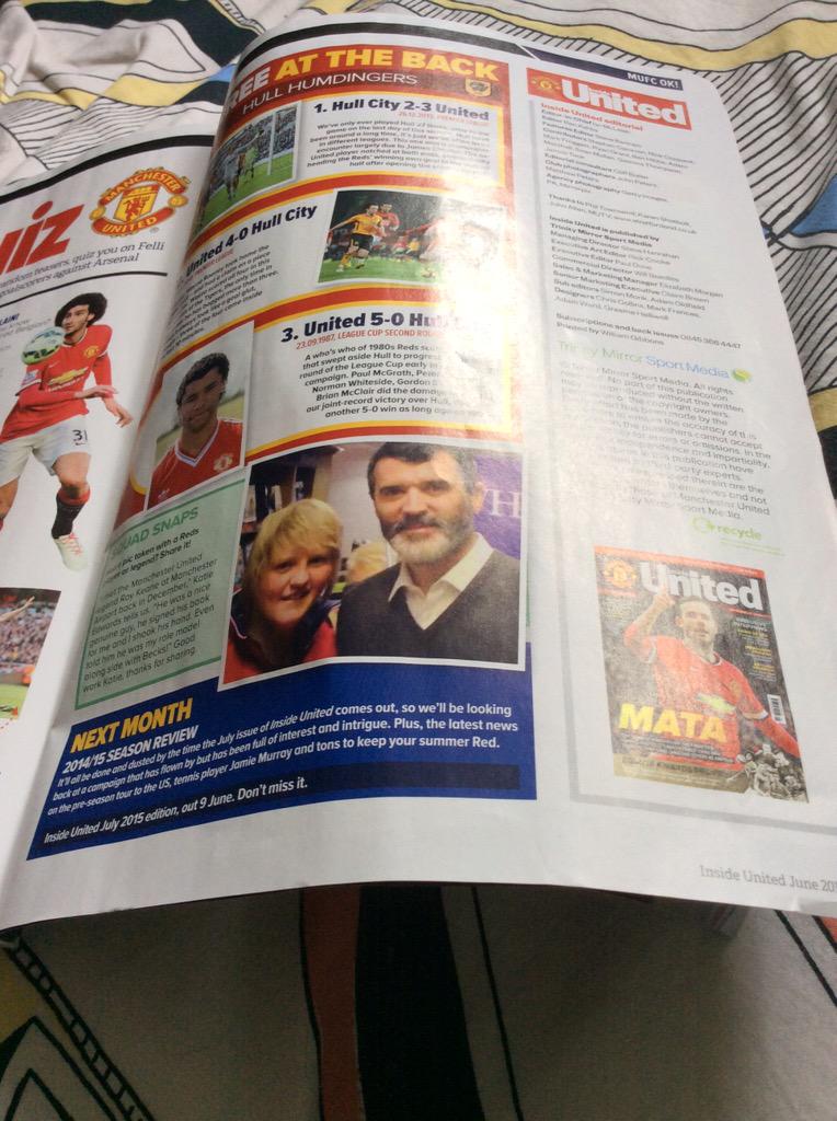 KatieEdwards_10's tweet photo. Guess who inside this @ManUtd magazine 😉 Shocked me this morning 🙈 didn't think I would get in the mag #MUFC #manutd http://t.co/RMGcGKrwNi