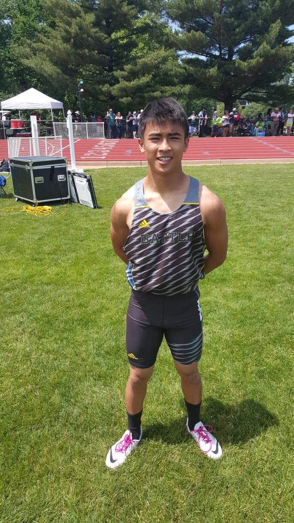 Ben Brooks first place in the 100m!!! State qualifier!!