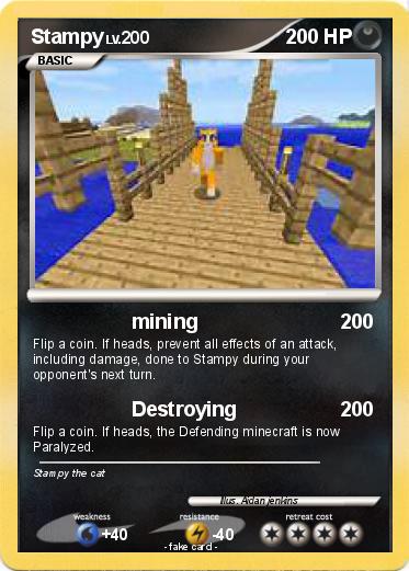 akarda736's tweet photo. @stampylongnose Hey Stampy I made a pokemon card for you. I have been watching your videos since three years http://t.co/ImzGNCE7uX