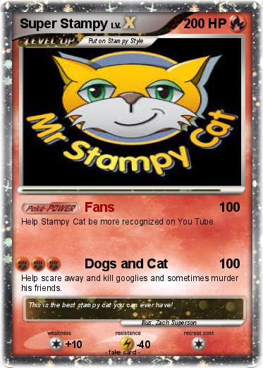 akarda736's tweet photo. @stampylongnose Hey Stampy I made a pokemon card for you. I have been watching your videos since three years http://t.co/ImzGNCE7uX
