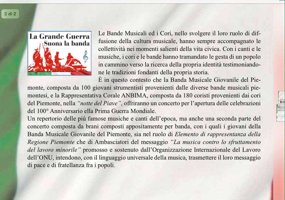 NicolettaFavero's tweet photo. Con la #musica per non dimenticare #100anni # grandeguerra @senatoripd http://t.co/yB9xV1gWvI