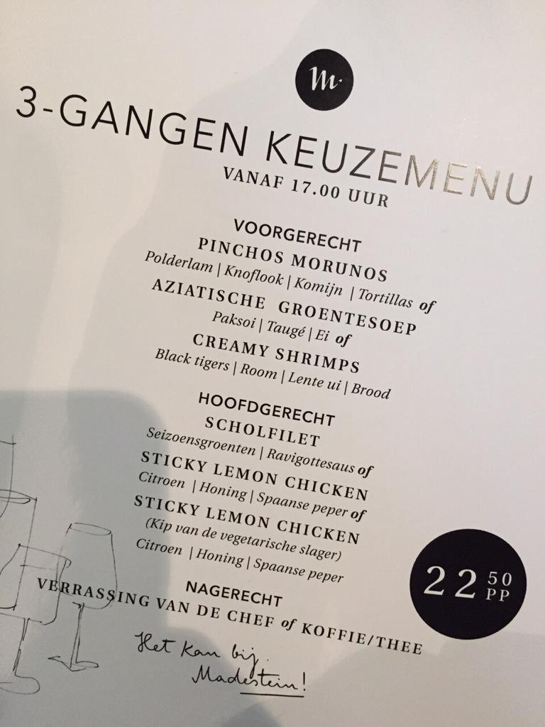 Kijk eens wat ze bij <a href="/_Madestein/">Madestein</a> op de kaart hebben staan 😊 heel fijn chef Greg