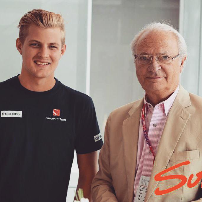 Ericsson_Marcus's tweet photo. It is an honour to have the King and Queen of Sweden as my guests this weekend. 📷 @suttonimages #ME9 #MonacoGP http://t.co/lGRAxhkyK7