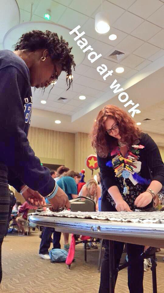 JessepediaFiles's tweet photo. Making some #BlanketHugs with #ProjectLinusND @UBNRHH @UBRHA #NACURH2015 #OCMandNEACURH http://t.co/aR3o80z2ta