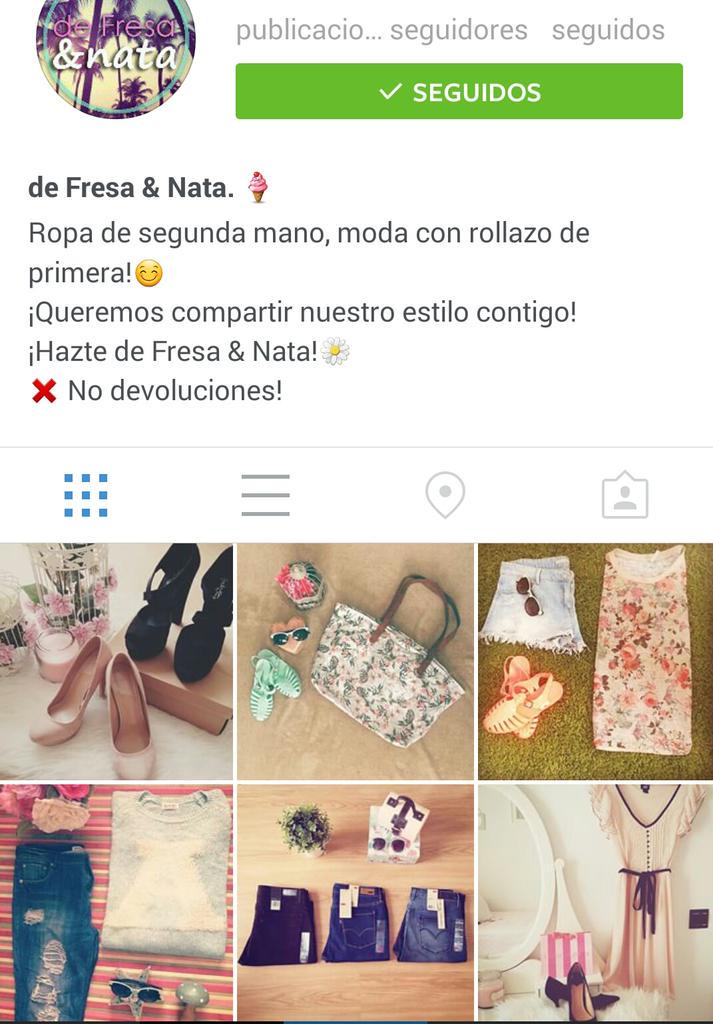 MkDeModa's tweet photo. ¡Dimos con una cuenta de #Instagram que vende #moda de #segundamano chulísima! Se llama "@ defresaynata"! #Fashion http://t.co/7jAWE2r4kQ