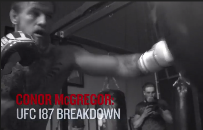 ufc's tweet photo. .@TheNotoriousMMA breaks down the #UFC187 fight card. Hear what The Notorious has to say: http://t.co/TPE3ld52yJ http://t.co/edKHD9uPZs