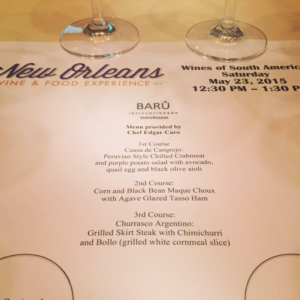 BaruTapas's tweet photo. Ready for the Wines of Latin American seminar. @NOWFE #NOWFE2015 #drinkwineorleave @chef_caro http://t.co/RVlZ8OE5T7