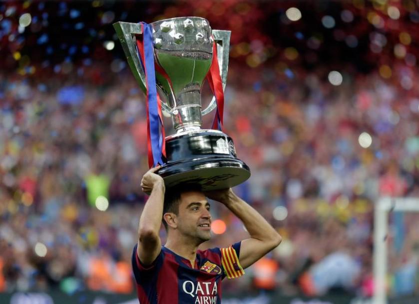 mundodeportivo's tweet image. Así ha levantado Xavi Hernández la copa de la Liga. Sigue todos los detalles  ow.ly/NldfI #6raciesXavi