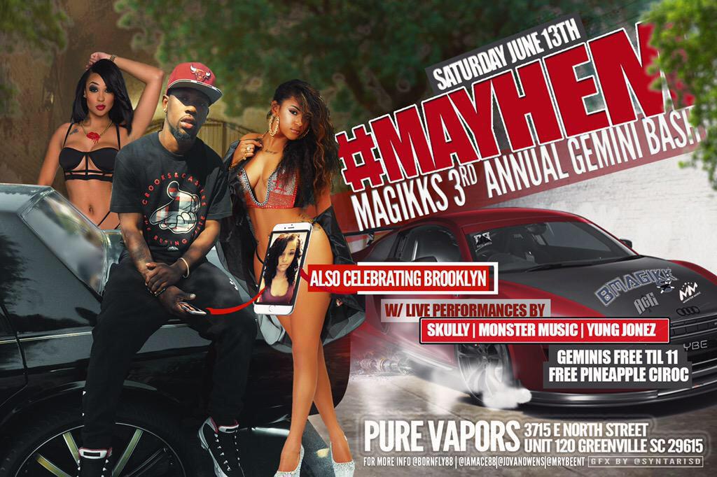 LOUDdaDJ's tweet image. June 13th Pure Vapors #PullUpp #Mayhem 😈♊️😈♊️ a night you def wont forget I swea @DemBoisEnt x @mrybeent x @LOUDdaDJ