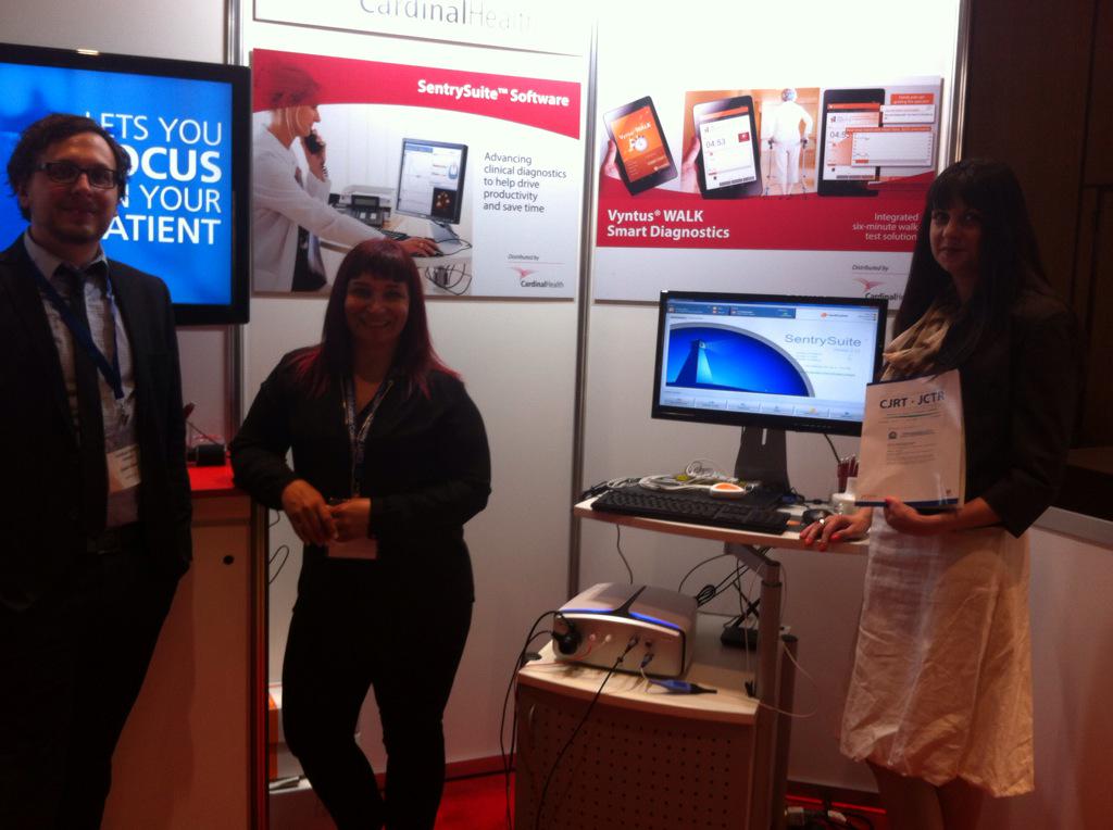 CJRTeditor's tweet image. The good people @cardinalhealth at #CSRT2015 - advertisers in our journal - thank you! @Pulsus_Group
