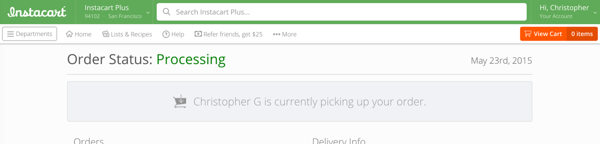 gooley's tweet photo. Either this is a text replacement error, or @Instacart doesn't work the way I expected... http://t.co/QZ1Im4PYqt