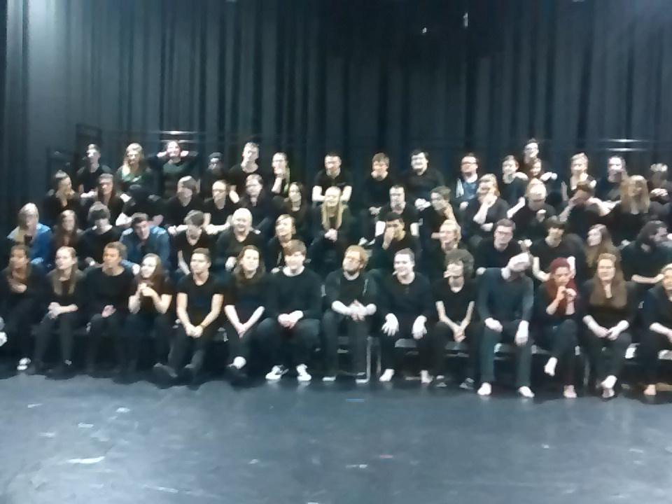 ioutheatre's tweet photo. End of two week #CreativeIntensive @DramaHudds well done fab performances all! http://t.co/2YKCkrfetF