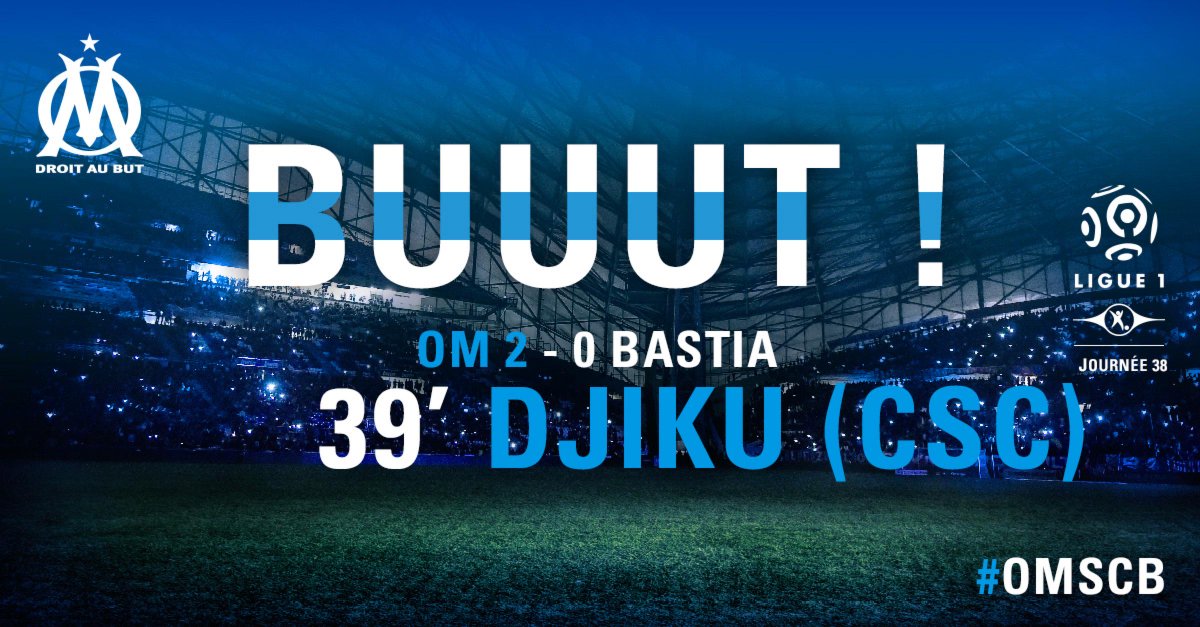 OM_Officiel's tweet photo. 2-0 à 5 minutes de la mi-temps !
#OMSBC http://t.co/QQwHGFoYWF