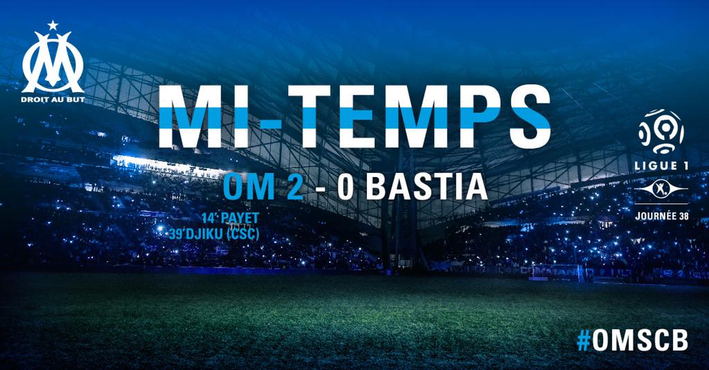 OM_pagefan's tweet photo. Mi-temps. #OMSBC http://t.co/5ap9CPG3pT