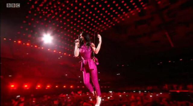 colbydynasty's tweet photo. realising the show was going south  conchita decided the best thing to do was fly away #ConchitaWurst #Eurovision http://t.co/HAJncjuZev