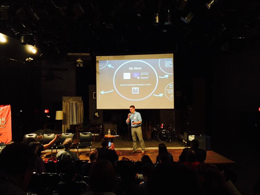PodcastMidwest's tweet photo. Awesome presentation from @CoreyFineran at #PMW15 ! http://t.co/rFyG7tzaV1