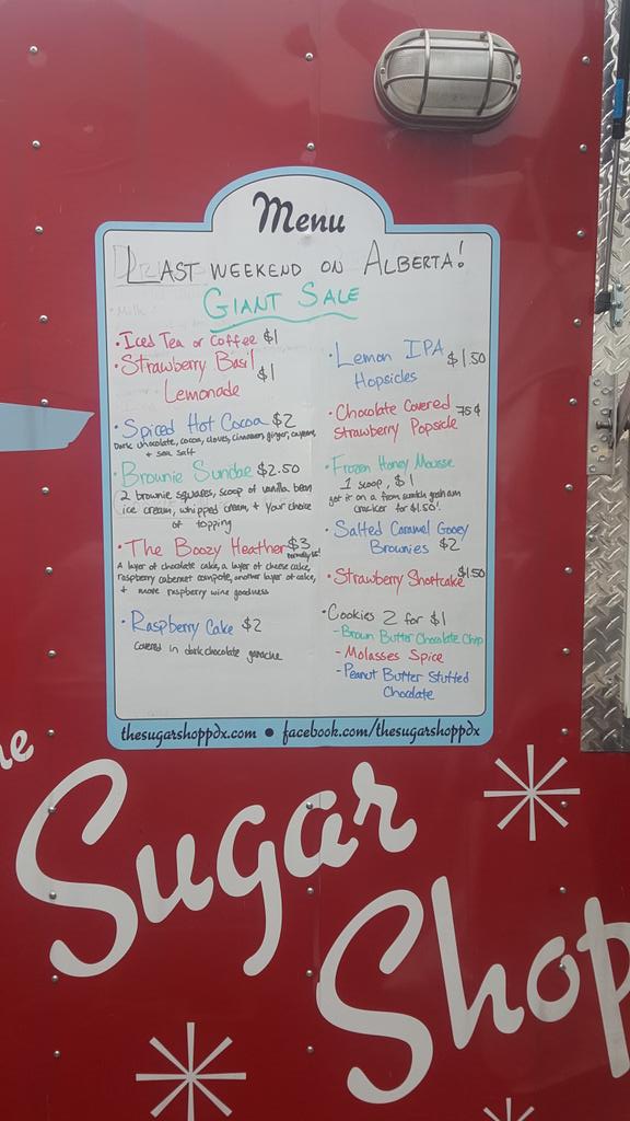 theSugarShopPDX's tweet photo. Giant #sale is happening y'all!Say goodbye to the #Sugar Shop on #AlbertaStreet &amp; hello to pastries at @CartsonFoster http://t.co/aS8FcslDaT