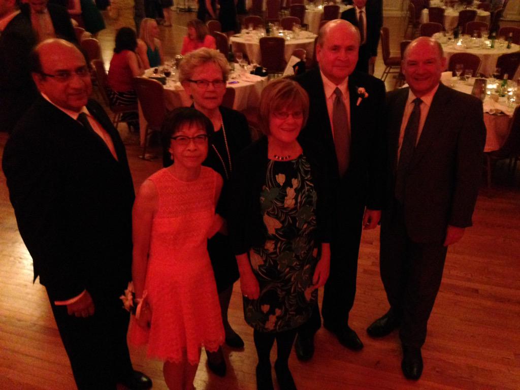 YMCA_Canada's tweet photo. Thank you to recent retirees from across Canada: Camilla Dafoe, Susan Low, Jim Smith &amp; Marilyn Tokamp. #YMCAagm http://t.co/H3zRuYPOHt