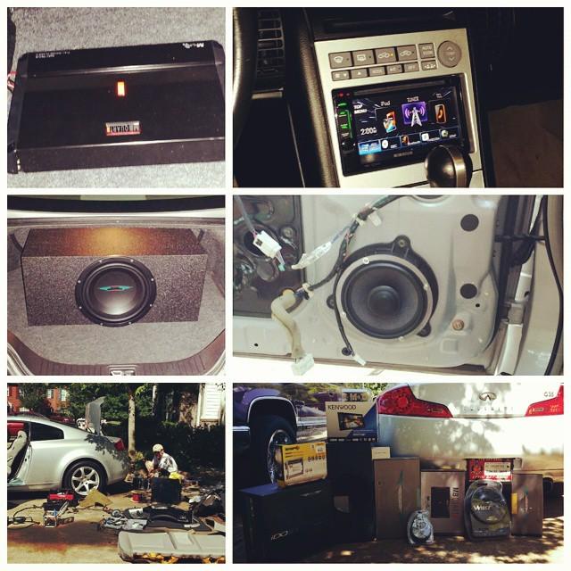 InfinitiAgora's tweet image. #infiniti #g35 #imagedynamics xs65 / idq-10 / CTX 6&apos;s and tweeters #mbquartz m-line 5 channel #bulletlinermarietta …