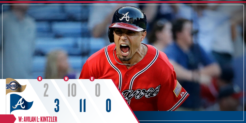 Braves's tweet photo. #Braves win in walk-off fashion with Jace Peterson's hit in the 11th: http://t.co/Tu9gjX6m1y