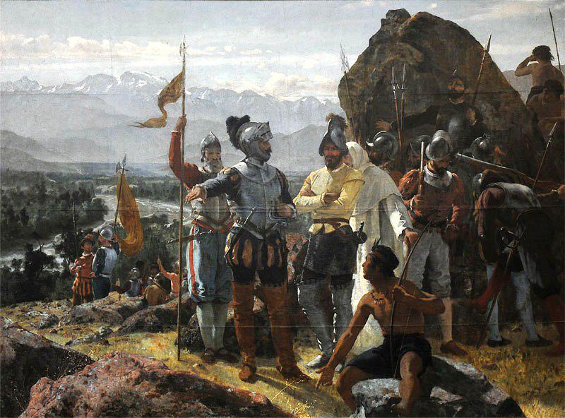 DonEfemerides's tweet photo. 12/02/1541: en Chile, Pedro de Valdivia funda #Santiago de la Nueva Extremadura hoy Santiago de chile http://t.co/B9fnq2yIKI