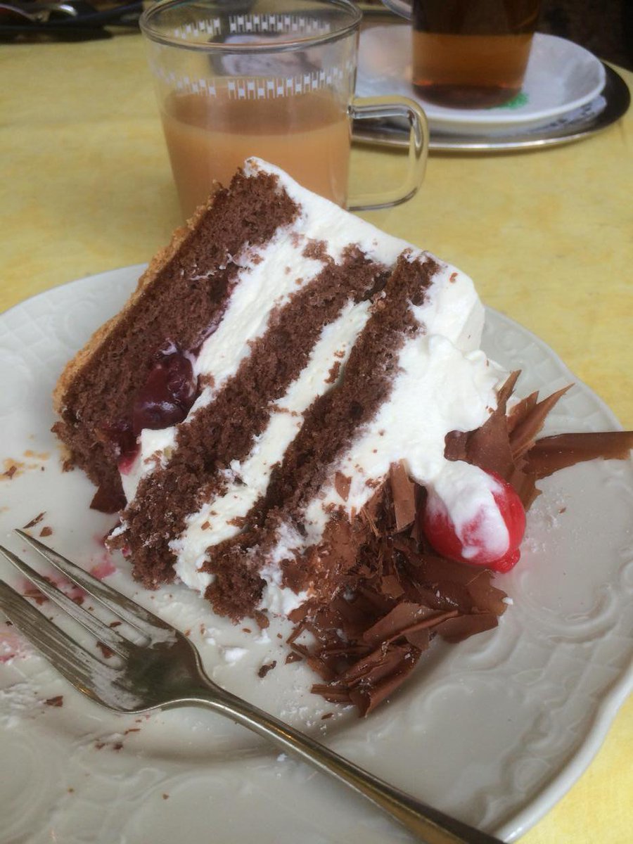 paulrollings's tweet photo. Fantastic days motorbiking on some the best roads in Europe; ended with real Black Forrest Gateaux #QuestForCake http://t.co/l6Vu7vrS2u