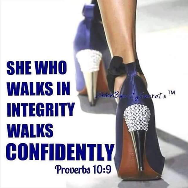 URWoman1's tweet photo. She who walks in integrity walks confidently http://t.co/Y25U6mlYdw