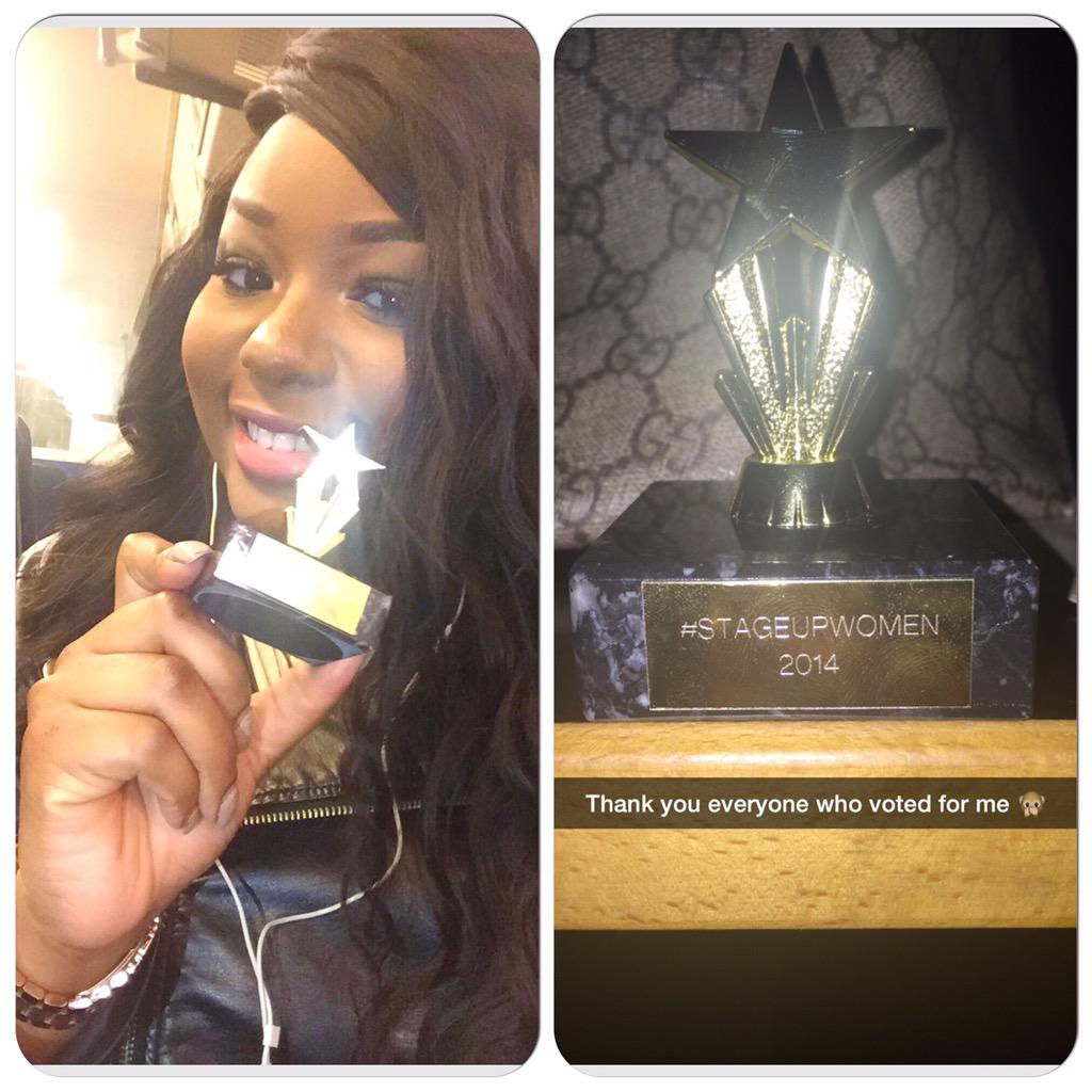obiiaku's tweet photo. 🏆 #STAGEUPWOMEN 🙊 http://t.co/EphE7McxgK
