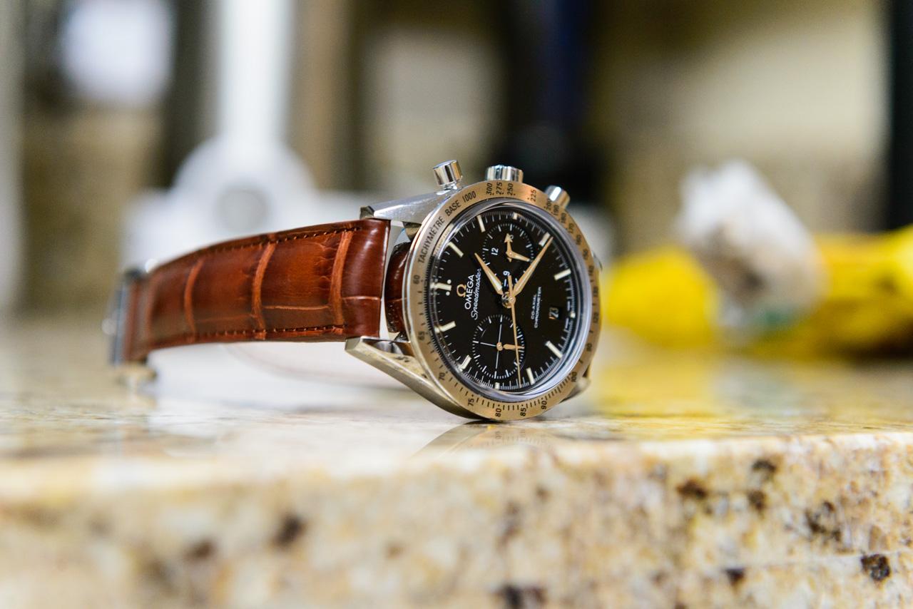 Omega speedmaster top 57 leather strap